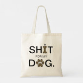 Luipaard Hondenpoten Cheetah Dier Modern Grappig Tote Bag (Achterkant)