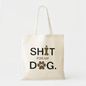 Luipaard Hondenpoten Cheetah Dier Modern Grappig Tote Bag (Voorkant)