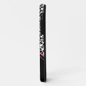 Luipaard Hot Pink Strik Case-Mate iPhone Case (Achterkant/links)