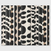Luipaard huid Beige Modern Patroon Cadeaupapier (Vlak)