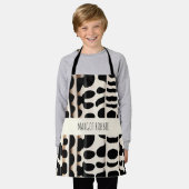 Luipaard huid Beige Modern Patroon Schort (Gedragen)