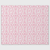Luipaard Ikat in Roze Cadeaupapier (Vlak)
