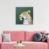 Luipaard Illustratie Kunst Canvas Afdruk (Insitu (Woonkamer))