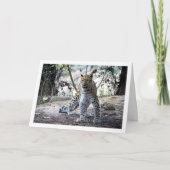 Luipaard in bos kaart (Voorkant)