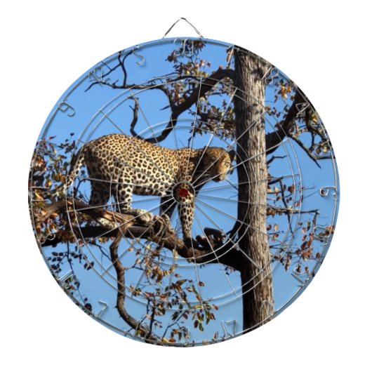 Luipaard in een boom in Afrika Dartbord (Voorkant)