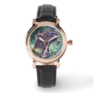 Luipaard in een zonlicht Oerwoud Horloge