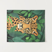 Luipaard in het Oerwoud Wandkleed (Voorkant (horizontaal))
