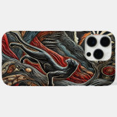 Luipaard in kleurrijk berglandschap Case-Mate iPhone case (Achterkant (horizontaal))