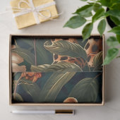 Luipaard in oerwoud decoupage tissuepapier (Geschenk)