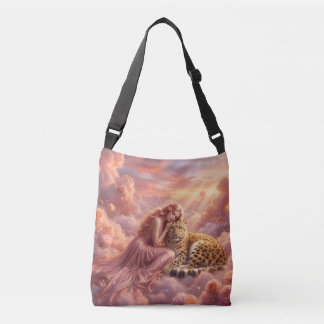 Luipaard in wolken Fantasie Crossbody Tas
