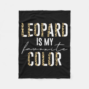 Luipaard is mijn favoriete kleur Luipaardprint pat Fleece Deken