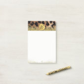 Luipaard Jachtluipaar Dierenprint Goud Glitter Mon Post-it® Notes (Op bureau)