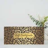 Luipaard Jachtluipaard Dierenhuid Print Cadeaubon (Staand voorkant)