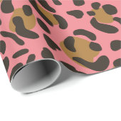 Luipaard Jaguar Dierprint Patroon Cadeaupapier (Rol Hoek)