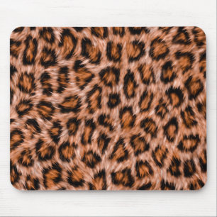 Luipaard Jaguar Kat Bruine Vacht Patroon Muismat