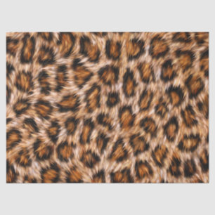 Luipaard Jaguar Kat Bruine Vacht Patroon Tissuepapier