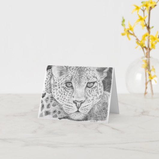 luipaard kaart (Gele Bloem)