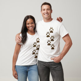 Luipaard kattenklauw tracks asymmetrische katachti t-shirt