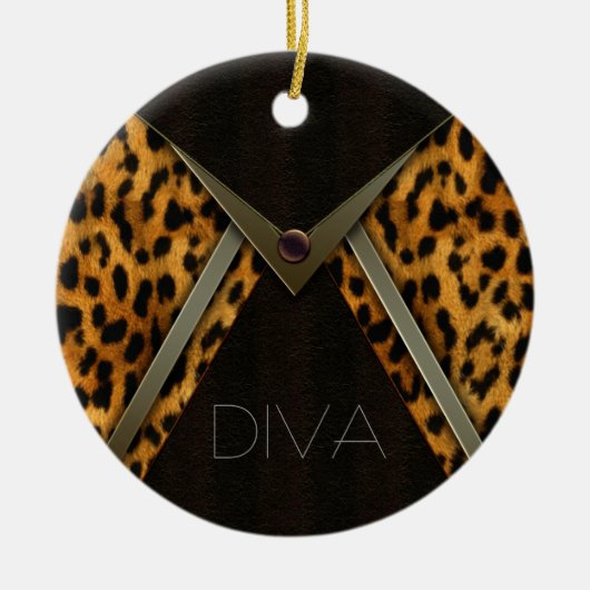 Luipaard Kerstboom Ornamenten (Voorkant)