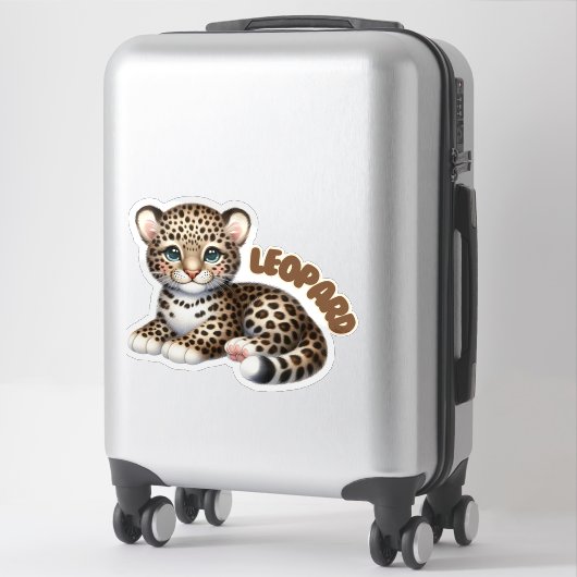 LUIPAARD - KINDERKAMER STICKER (Koffer)