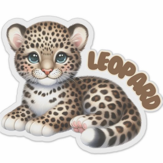 LUIPAARD - KINDERKAMER STICKER (Voorkant)