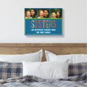 Luipaard Kleurrijke Zusters Aangepaste Foto & Name Canvas Afdruk (Insitu (Slaapkamer))