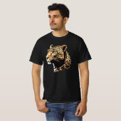 Luipaard Kop T-shirt (Voorkant volledig)