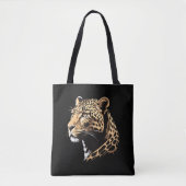 Luipaard Kop Tote Bag (Voorkant)