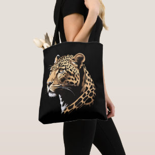 Luipaard Kop Tote Bag