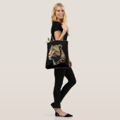 Luipaard Kop Tote Bag (Op model)