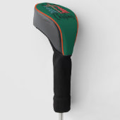 Luipaard Kruis Kerstbomen Christelijk  Golfheadcover (Schuin)
