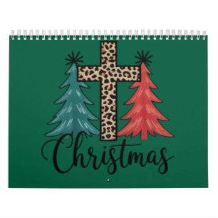 Luipaard Kruis Kerstbomen Christelijk Kalender