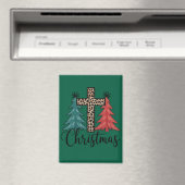 Luipaard Kruis Kerstbomen Christelijk Magneet (Insitu (Vaatwasser))