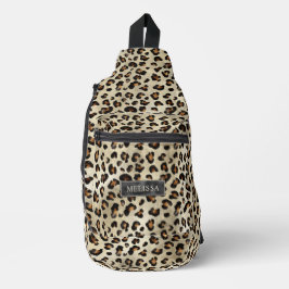 Luipaard Kunstzinnige Wilde Katachtige Vacht Textu Sling Bag
