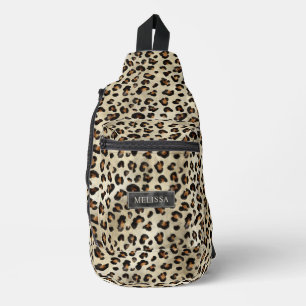 Luipaard Kunstzinnige Wilde Katachtige Vacht Textu Sling Bag