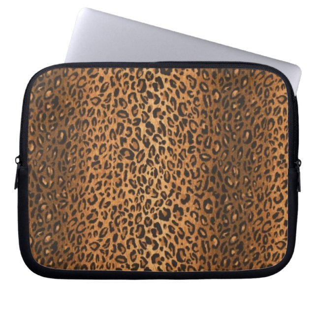 Luipaard Laptophoes Laptop Sleeve (Voorkant)