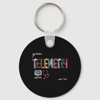 Luipaard Lettering Telemetrie Team Harttelemetrie Sleutelhanger