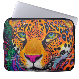 Luipaard Lichtend  Laptop Sleeve