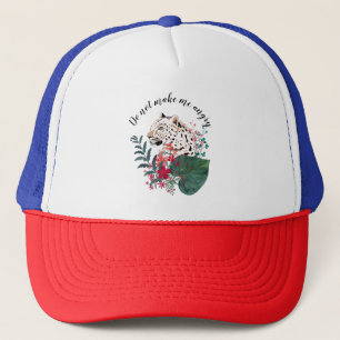 Luipaard, luipaard, floraal, botanisch trucker pet
