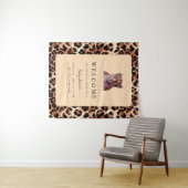 Luipaard Luxe Leeuw Tijger Wol Patroon Baby Shower Wandkleed (In Situ (horizontaal))
