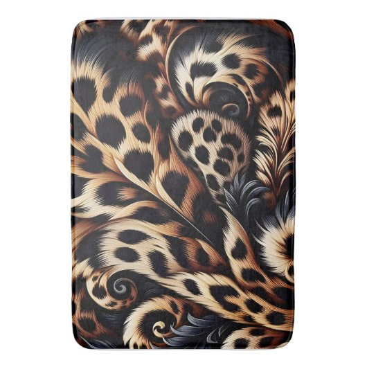 Luipaard Luxe: Slaap met Fierce Style Badmat (Voorkant Verticaal)