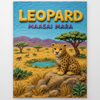 Luipaard Maasai Mara Modern KlayKoo