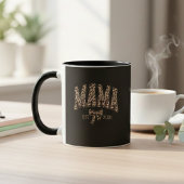 Luipaard Mama Varsity Moederschap Statement Kunst Mok