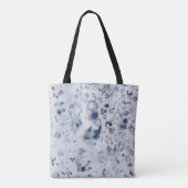 Luipaard marineblauw canvas tas dierlijke kunst ch (Achterkant)
