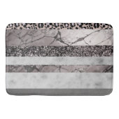 Luipaard Marmer Glitter Strepen Glam 1 Badmat (Voorkant)