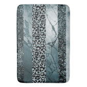 Luipaard Marmer Glitter Strepen Glam 2 Badmat (Voorkant Verticaal)
