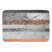 Luipaard Marmer Glitter Strepen Glam 3 Badmat (Voorkant)
