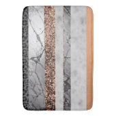 Luipaard Marmer Glitter Strepen Glam 3 Badmat (Voorkant Verticaal)