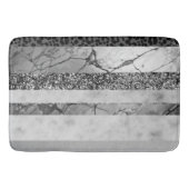 Luipaard Marmer Glitter Strepen Glam 4 Badmat (Voorkant)