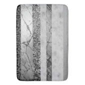 Luipaard Marmer Glitter Strepen Glam 4 Badmat (Voorkant Verticaal)